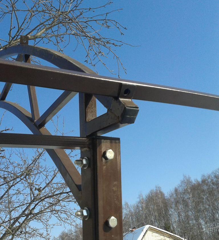 крепление направляющих под поликарбонат